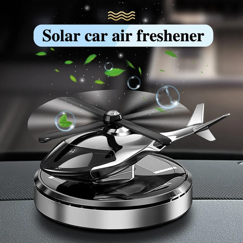 Solar Car Air Freshener Helicopter Propeller Fragrance Supplies