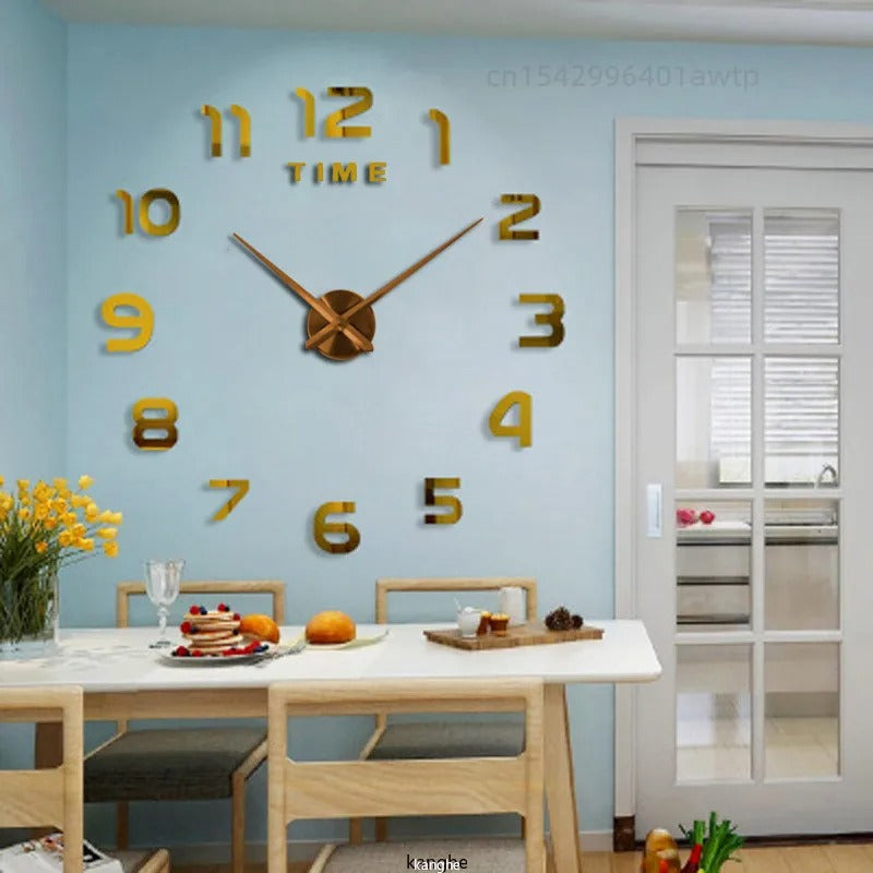 Modern Design Large Wall Clock 3D DIY Quartz Clocks